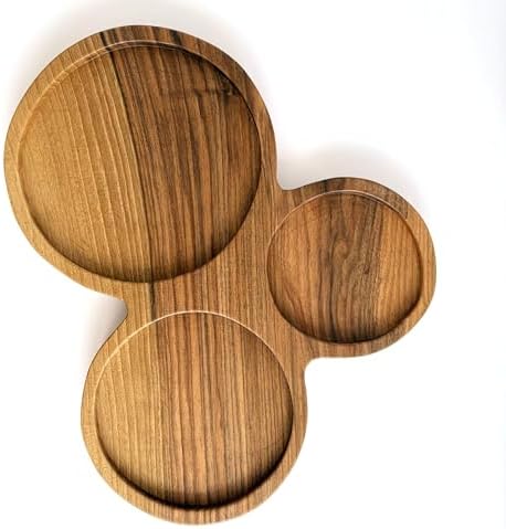 Bubbles Tray - Tepsi/Masif Ceviz 44 x 36 x 3 cm