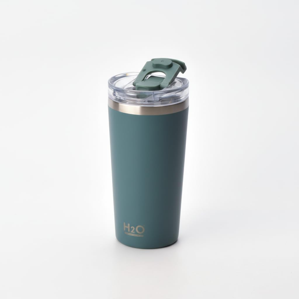 Alternative view of 530 ml Pipetli ve Ağızlıklı Çelik Termos Kupa - Çift Fonksiyonlu Kapak - /Soğuk Tutan Seyahat Bardağı (Travel Mug) - 4 Farklı Renk Seçeneği (YEŞİL)