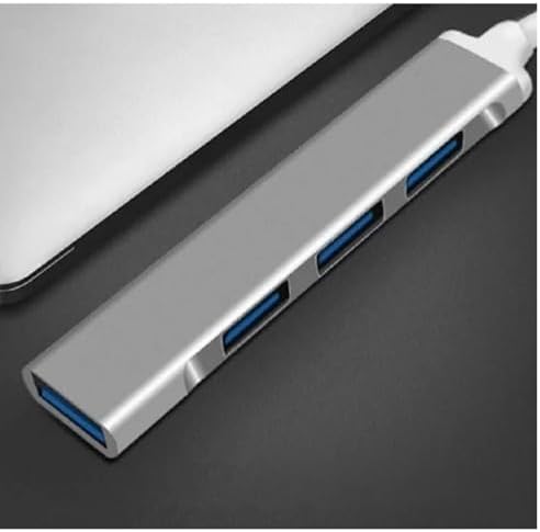 Alternative view of 3453 Type-C 3.1 To USB Hub 4 Port Metal Usb Çoğaltıcı Uyumlu usb 3.0 Hub Otg Usb Adaptör Çoklayıcı