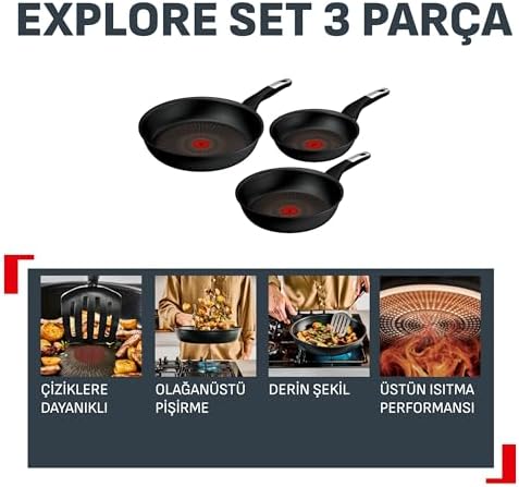 Alternative view of Explore Fusion Core Tava Set 20/24/28cm