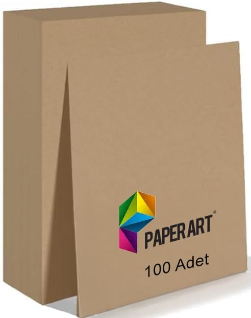 Alternative view of Kağıt, Paperart A4 Boyut, 90gr, 100 Yaprak, Renkli Fotokopi Uyumlu, El işi kağıdı, Saman Kağıdı