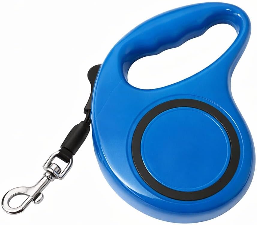 Alternative view of 5 Metre Otomatik Geri Sarımlı Köpek Gezdirme Tasması, Dayanıklı Retractable Pet Leash, Ergonomik Kaymaz Tutma Sapı, Güçlü Metal Klips, Küçük Orta Irk Evcil Hayvanlar İçin (Mavi)