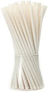 Kompostlanabilir Pipet |%100 Bitki Bazlı Plastik İçermez | Dayanıklı | 24 cm x 7 mm – 100 Adet