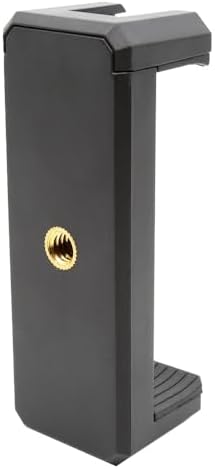 AX-SP01 Telefon Tutucu – ve Monopod Uyumlu, Çift 1/4” Vida Girişi, Hotshoe Yuvalı, Ayarlanabilir Akıllı Telefon Aparatı
