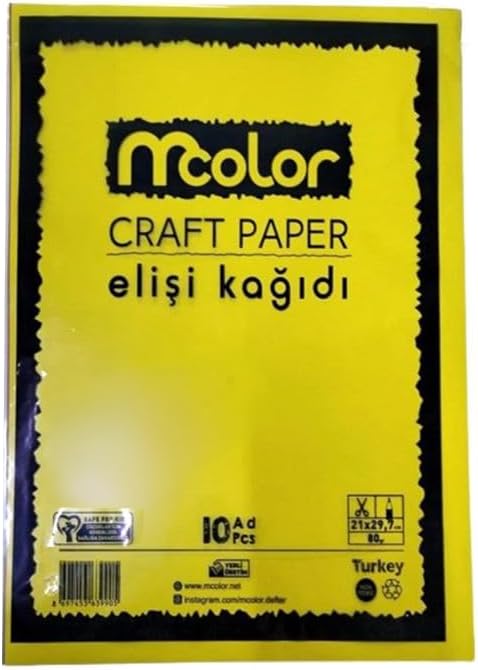 Alternative view of Mcolor A4 90 gr Çok Renkli Elişi Kağıdı 10'lu Paket