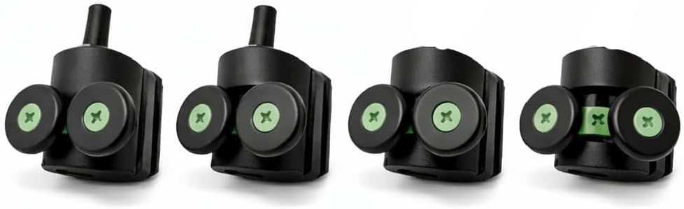 Alternative view of Duşakabin Tekerlek Seti 4 Adet (2 Üst + 2 Alt) 2x2 Sistem Uyumlu Kayar Cam Kapı Ray Tekerleri, Evrensel Yedek Parça, Sessiz Ve Akıcı Kayma Performansı, Paslanmaya Dayanıklı