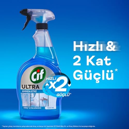Cif Ultra Sprey Kireç ve Pas Sökücü 1000 ml