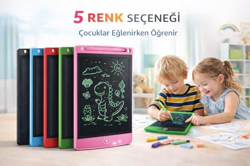 Alternative view of Baibian LCD Grafik Yazı Çizim Tableti, 8.5 inç Dijital Yazı Tahtası, Dokunmatik Kalemli, Çocuklar için Taşınabilir Çizim Tableti, Renk Seçenekli (yeşil)