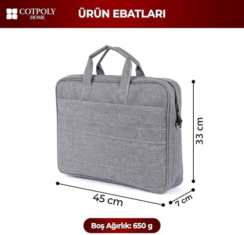 Alternative view of COTPOLY Laptop çantası, Su Geçirmez Darbe Korumalı Laptop Çantası 15.6–17.3 İnç Uyumlu, Omuz Askılı Bilgisayar Evrak Çantası