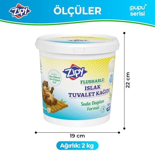 Alternative view of Islak Tuvalet Kağıdı 500 Adet –%100 Selüloz, Tuvalete Atılabilir, Suda Çözünen Yeni Nesil FormpA