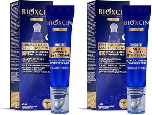 Age Reverse Gece Göz Kremi 15 ml – Retinol, Kolajen, Hyaluronik Asit ve Bitkisel Kompleks İçerikli – Kırışıklık Karşıtı ve Aydınlatıcı Etki (2 paketi)