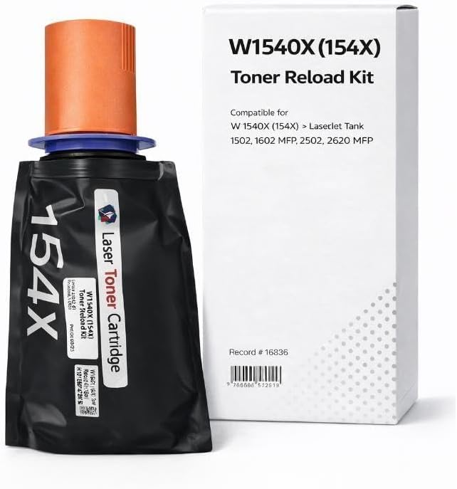 Alternative view of HP UYUMLU W1540X (154X) Toner Reload Kit (5K)