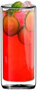 Yeni Tasarım, Çift Cidarlı Cam Su,, Meşrubat, Smoothie Bardağı, 270 ML, 1 Adet - 12325