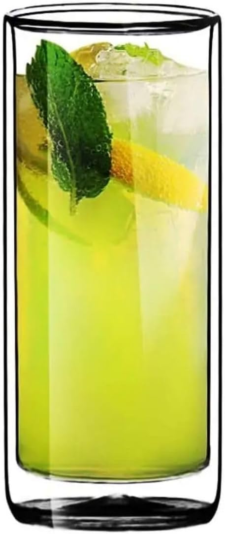 Alternative view of Yeni Tasarım, Çift Cidarlı Cam Su,, Meşrubat, Smoothie Bardağı, 270 ML, 1 Adet - 12325