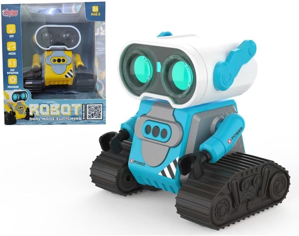 Alternative view of S-023 4568 MAVİ-SARI UK FF ŞARJLI 2 4G ROBOT ARABA