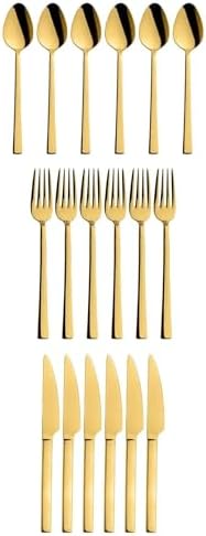 Alternative view of Renk Tatlı Çatal Kaşık Bıçak Seti - Kahvaltı Pasta Çatal Kaşık Bıçak Seti, 18 Adet