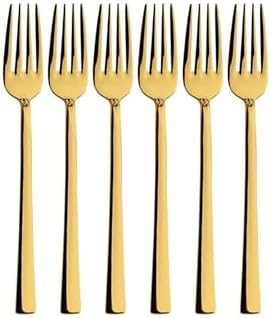 Parlak Tatlı Çatal Ve Kaşık Seti - 12 Adet Kahvaltı Pasta Tatlı Çatal ve Kaşık Seti