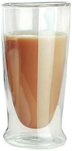 Çift Cidarlı Uzun Model Cam Kokteyl, Meşrubat,, Su Bardağı, 350 ML, 1 Adet - 12323
