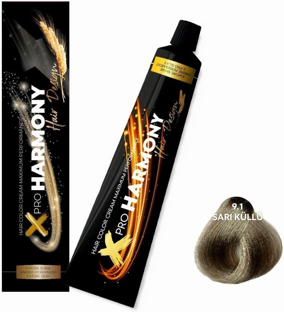 Alternative view of X Pro Harmony 9.1 Sarı Küllü Saç Boyası 60 G Tüp