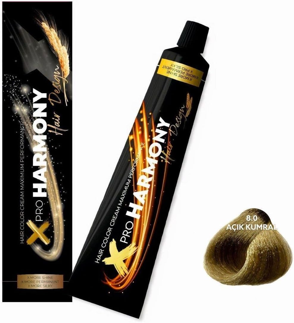 X Pro Harmony 8.0 Açık Kumral Saç Boyası 60 G Tüp