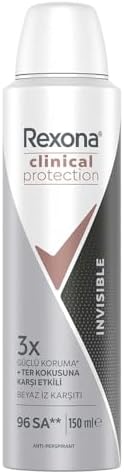 Rexona Clinical Protection Invisible Sprey Deodorant 150 Ml