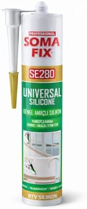 Alternative view of Soma Fix SE280 Genel Amaçlı Silikon 280ml - Şeffaf Silikon - Mutfak, Banyo ve Genel Sızdırmazlık İçin Yüksek Yapışma Performanslı Mastik
