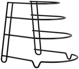 Alternative view of Metal 4 Katlı Tava Rafı Düzenleyici Organizer – Dik ve Yatay Kullanım Tencere Tava Standı, Dolap İçi Tava Rafı, Mutfak Tencere Kapaklık Organizer, Çok Amaçlı Metal Raf