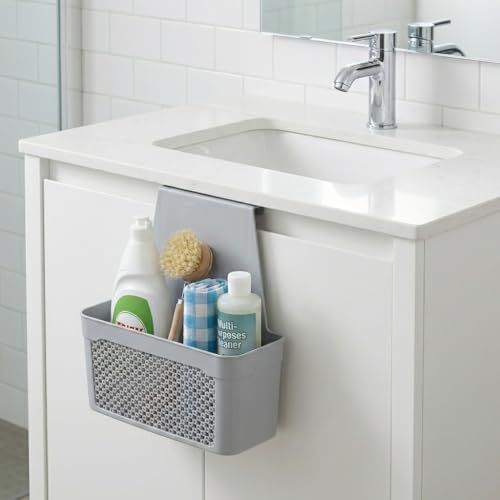 Dolap İçi Asılabilir Plastik Organizer Deterjan Sünger Düzenleyici Askı Mutfak Banyo Dolap İçi Düzenleyici Kapak Arkası Organizer Sepet (Asorti Renk)