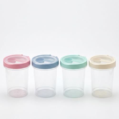 Alternative view of Kaşıklı Şeffaf Kilitli Tekli Baharatlık PP Plastik Pul Biber Kekik Baharat Kabı Kapaklı Mutfak Baharatlık Saklama Kabı 1 Adet (ASORTİ RENK) (500 M)