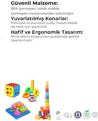 Alternative view of Kiki Bebeğimin İlk Oyuncakları 4'lü Set Eğitici Oyuncak Bultak Halka Puzzle Kule