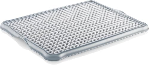 44x35 cm Plastik Bulaşık Süzgeci Mat Izgara Süzgeçli Süzmatik Tezgah Üstü Bulaşık Kurutmalık Büyük Boy Mutfak Süzgeci (ASORTİ RENK)