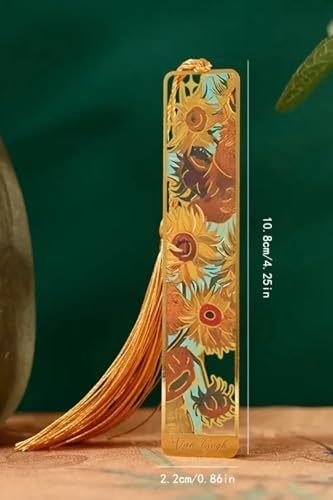 Kolbi Yıldızlı Gece Püsküllü Altın Renk Metal Kitap Ayracı Hediyelik Sanatsal