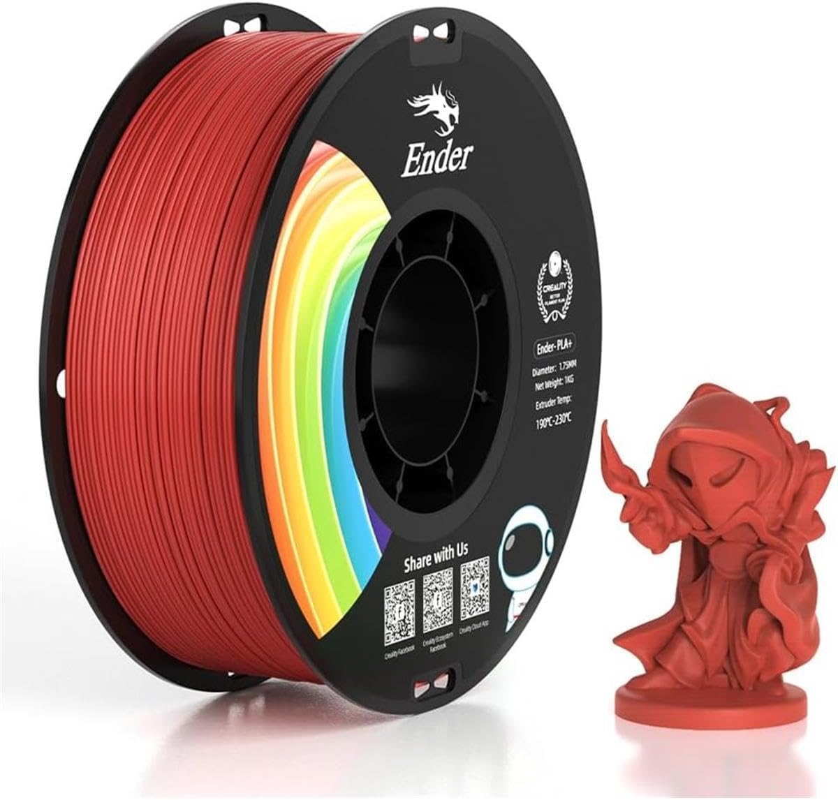 Alternative view of Ender PLA+ Bayrak Kırmızısı Filament 1,75mm 1kg - bisiparisver, CRLTY012