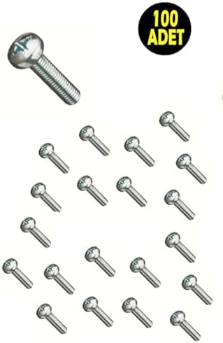 Usin M6 x 16mm Yıldız Silindir Başlı Dayanıklı Çiko Kaplama (YSB) Metrik Vida - Montaj Vidası (100)