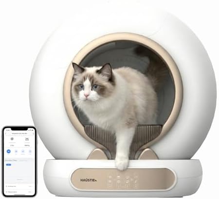 Alternative view of Haustier MSP05 Akıllı Otomatik Kedi Tuvaleti, APP ile Uzaktan Kontrol, 65lt Hazne, UV Sterilazyon, Ağırlık sensörlü