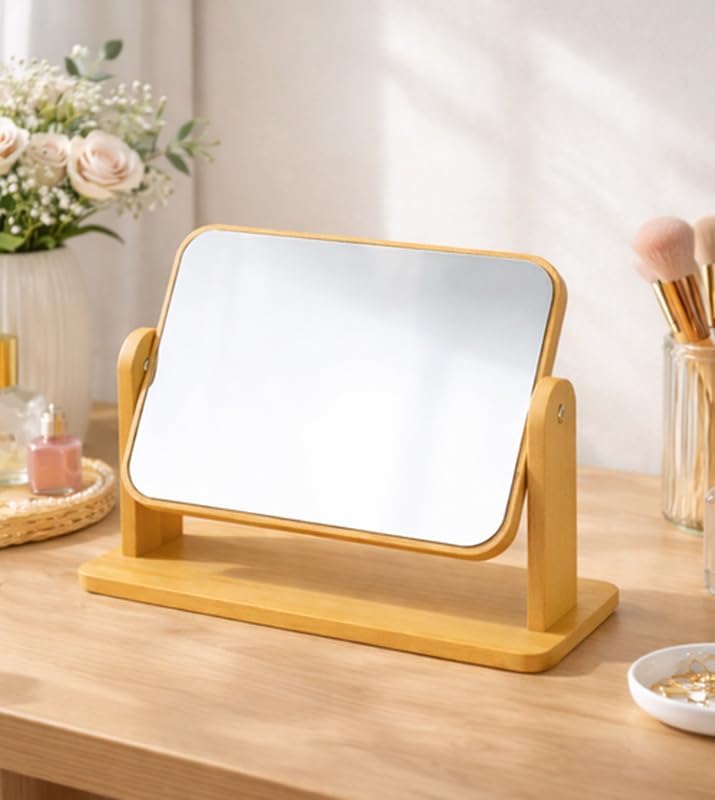Alternative view of Yeni Model Yatay Tasarım El Aynası Masa Aynası Makyaj Aynası Ayarlanabilir Makeup Mirror 18cm