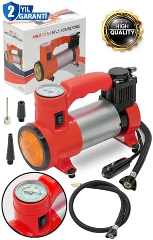 Alternative view of Yeni Seri Çelik Gövde Pistonlu 12 V 150 Psi Dakikada 80 Lt Araç Araba Lastik Bot Şişirme Kompresörü