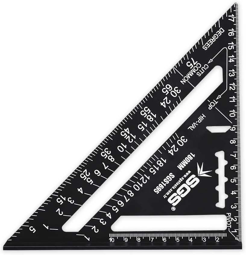 Alternative view of SGS Alüminyum Üçgen Gönye, 180 mm, Siyah, Model SGS1695