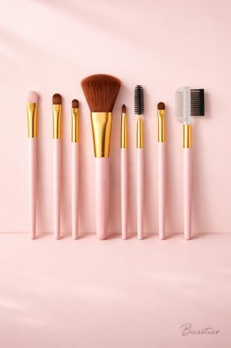 Alternative view of 8 Adet Makyaj Fırça Seti Profesyonel Fondöten Pudra Allık Far Kaş Eyeliner Fırçası Yumuşak Kıllı Günlük ve Profesyonel Kullanım İçin Komple Makeup Brush Set