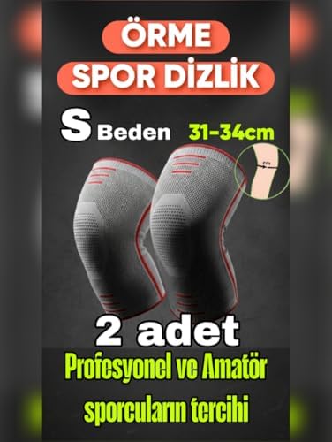 S beden 2 Li Set 3D Örme Sporcu Dizlik – Ağrı Azaltıcı, Diz Koruyucu Nefes Alabilir, Kompresyon Destekli, Kaymaz, voleybol,fitnes,basketbol,doğa sporları