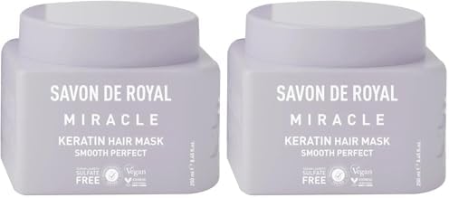 Savon De Miracle Saç Bakım Maskesi 250 ml | Canlılığını Yitirmiş Saçlar | Pürüzsüz Etkili | Keratin Yağı (2 paketi)