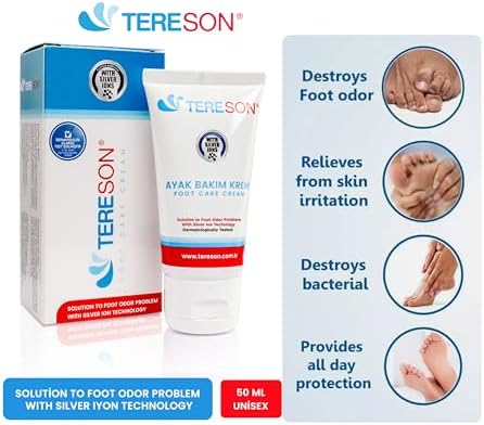Tereson Koku Karşıtı Ayak Bakım Kremi 50 Ml (gümüş Iyon Korumalı) (3 paketi)