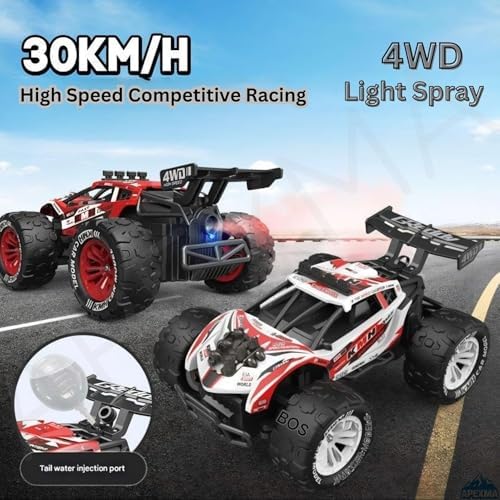 Alternative view of Oyuncak 2.4GHz Uzaktan Kumandalı 4x4 30 Km Hız Yapan Şarjlı Buhar Atan Off-Road Rc Araba (Beyaz)