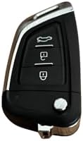 AutoHan Keys BMW Tipi Kumanda Kabı, 3 Buton, Flip Anahtar Kasası
