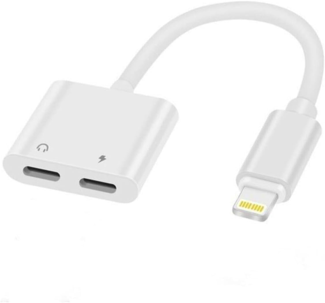 Lightning to Lightning Şarj ve Kulaklık Adaptörü Çift Girişli – Aynı Anda Şarj ve Müzik Dinleme – Arama Destekli Ses Dönüştürücü X 11 12 13 14 Uyumlu iOS 13 ve Üzeri Uyumlu | MH033