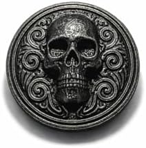 Alternative view of Şans Tokenı Kurukafa Tasarımlı – Gotik Şans Parası, Şans Tılsımı, Koleksiyonluk Token, Cepte Taşınabilir Motivasyon Parası