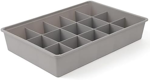 15'li Organizer Seti, Makyaj ve Takı Düzenleyici, Banyo Mutfak Çekmece Organizer (Gri)