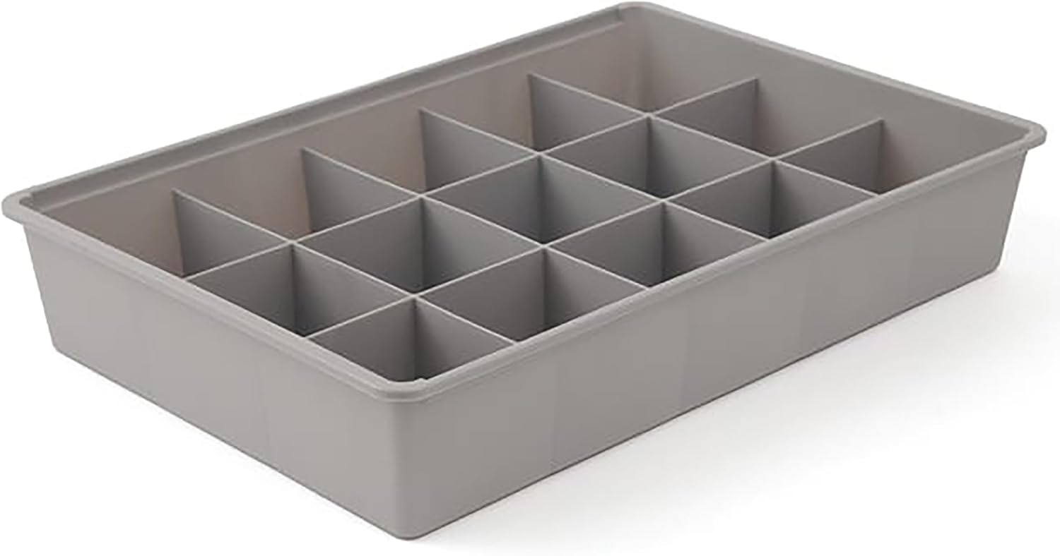 Alternative view of 15'li Organizer Seti, Makyaj ve Takı Düzenleyici, Banyo Mutfak Çekmece Organizer (Gri)