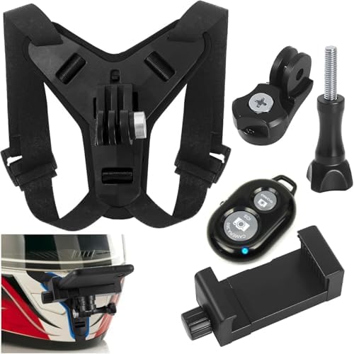 Uzaktan Kumandalı Aksiyon Kamera ve Telefon Tutucu Kask Aparatı Gezi Seyahat ve Sürüşlerde Kullanmak için Cep Telefonu Kask Tutucu (Tüm modeller İle Uyumlu) | X002