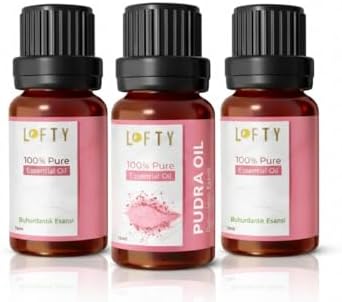 Alternative view of 3lü Avantajlı Set Lofty Pudra Saf Uçucu Yağ (10ml) -%100 Doğal Esansiyel Yağ | Buhurdanlık, Difüzör ve Oda Kokusu İçin Ferahlatıcı Etki